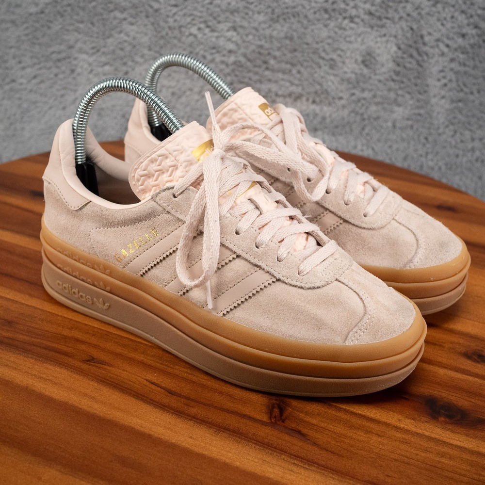 Adidas Gazelle Bold J Wonder Quartz Wonder Taupe Gum GS Kids Sz 5 JQ1296